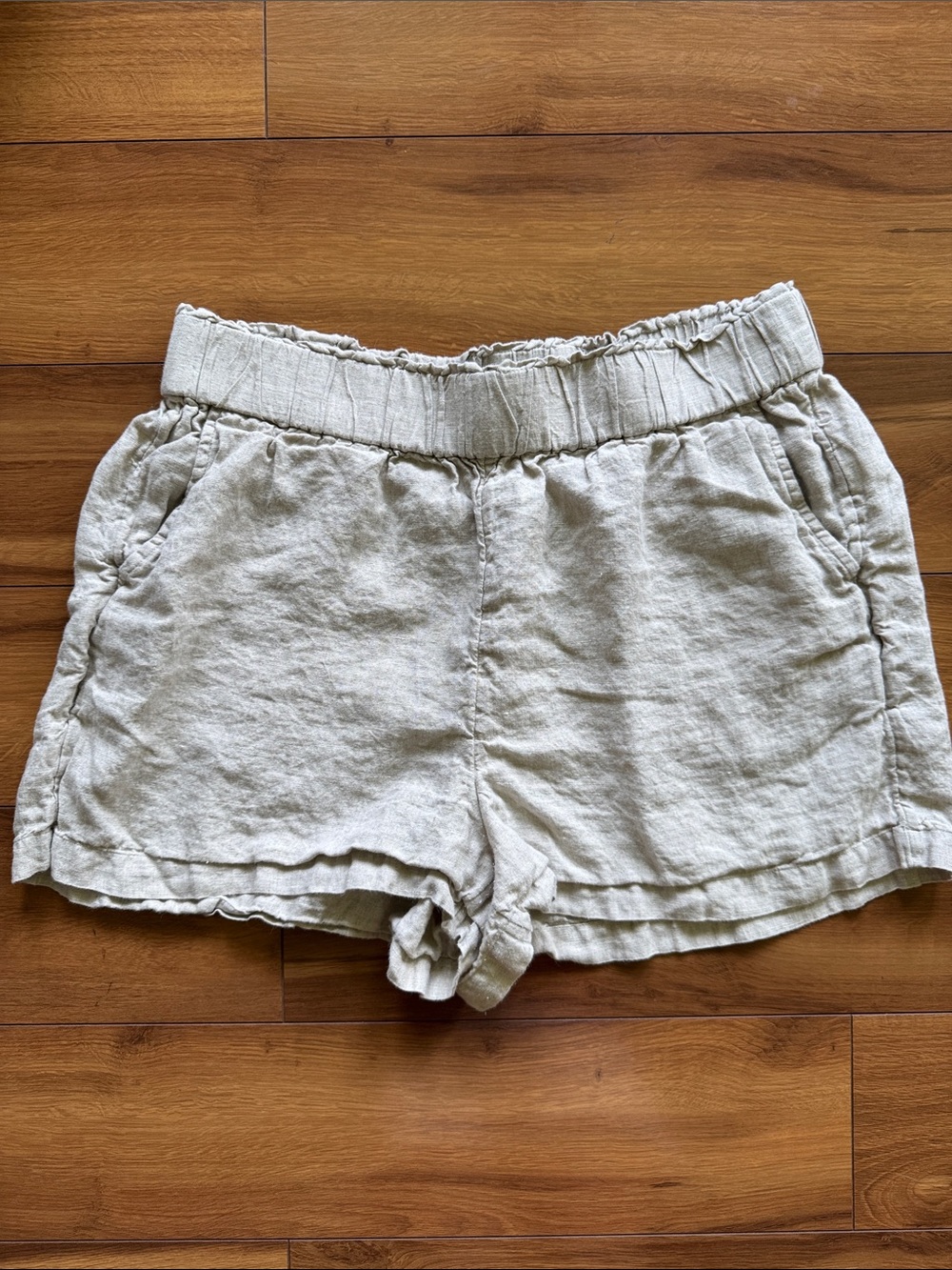J.Crew Tan Linen Shorts L
